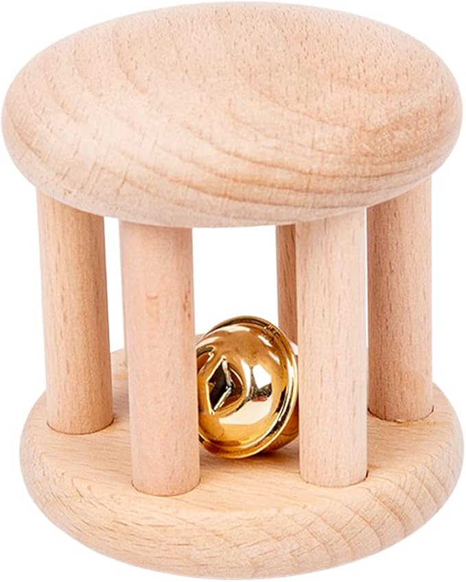 Adena Montessori Play Kit for 3-4 Months Baby,8 in 1 Wooden Learning Educational Toys for Toddler,Include Framed Mirror Book,High-Contrast Cards and More,Christmas Birthday Gift for Boys Girls