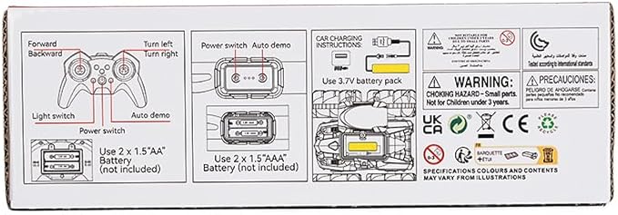 4WD Waterproof RC Car, 2.4 GHz Amphibious Remote Control Car Remote Control Boat for Kids, 360°Rotation RC Truck Stunt Cars with LED Lights, Boys Girls Gifts All Terrain Water Beach Pool Toy