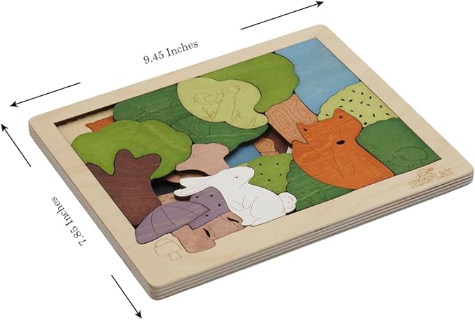Woodlands Puzzle for Kids | 33 Piece Jigsaw Puzzle for Pre-School Kids | Learning and Educational Toy Gift for Boys & Girls 3 Years and Above