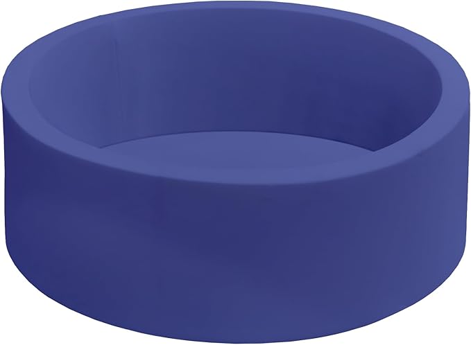 Baby Ball Pit 35.4" Soft Round Memory Foam Ball Pits NOT Included Balls Indoor Outdoor Playpen for Babies Toddlers Kids Great Gift for Girls Boys, Dark Blue