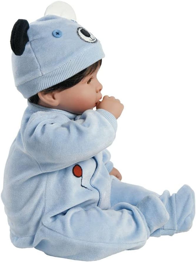 Paradise Galleries 17 Inch Realistic Reborn Baby Boy Doll with Plush Pup and Bassinet Gift Set for Kids and Adults – Finn & Sparky