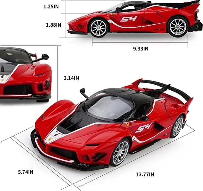 100 CLASSIC Officially Licensed RC Ferrari LaFerrari Remote Control RC Car Series 1:14 Scale Full Function Electric Sport Racing Hobby Toy Car (79200Red, 1:14)