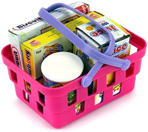 PREXTEX Pretend and Play Electronic Toy Cash Register, Shopping Till Includes Play Money, Scanner, Calculator, Mic Speaker for Kids, Great Gift for 3+ Year Old Girls and Boys