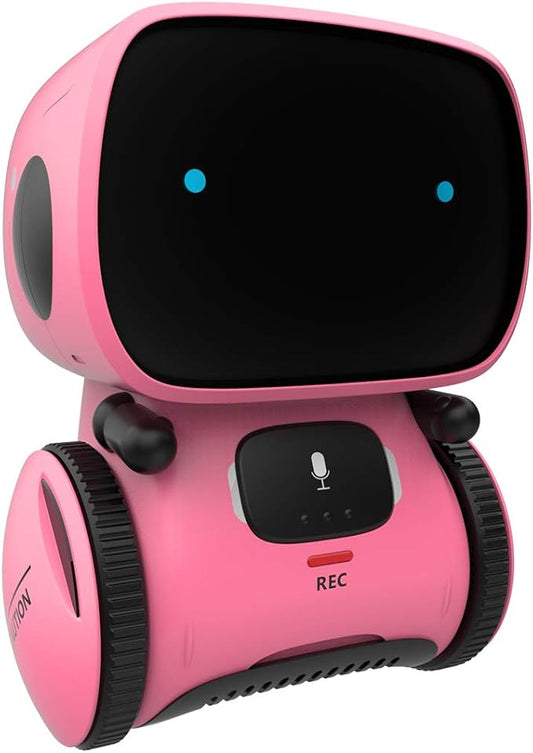 98K Kids Robot Toys for Girls and Boys, Voice Control and Touch Sensor Interactive Smart Talking Robots Intelligent Partner and Teacher with Singing, Dancing, Repeating, Toy Gifts for Kid Age 3 and Up
