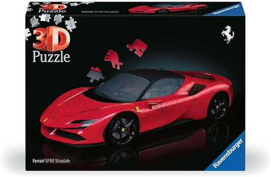 Ravensburger Ferrari SF90 Stradale 108 Piece 3D Jigsaw Puzzle for Adults and Kids - 11576 - Great Gift for Any Birthday, Holiday, or Special Occasion