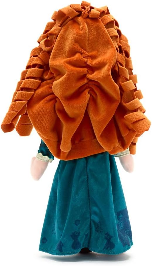 Disney Store Official Princess Plush Doll, Merida from Brave, Medium 14 Inches, Soft Plushy with Embroidered Features, Princess Toys for Girls, Disney Dolls, Stuffed Animals for Girls