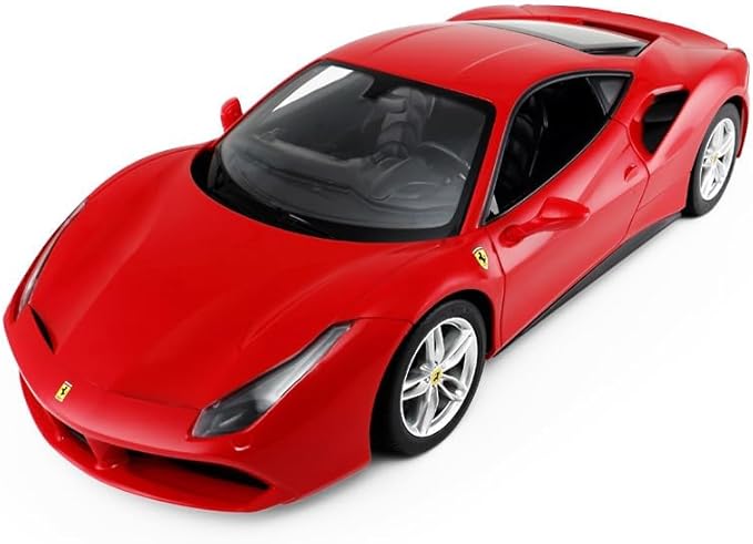 PowerTRC Officially Licensed Ferrari RC Car, 1:14 Ferrari 488 GTB Remote Control Car Electric Sport Racing Car Model Vehicle, Red RC Car Series for Adults, Boys Age 8-12 Years Gift Idea