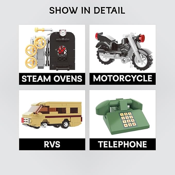 2288 PCS Jail constructo Miniature House Bricks kit,Simulation Architecture Construction Toy Building Sets,Best Choice for Teens Boys Girls or Adults,Great Building Block Toy Gift for Friends or Kids