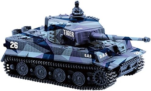 Remote Control Tank RC Tank - German Tiger I Panzer, Battery, Light, Sound, Rotating Turret and Recoil Action When Cannon Artillery Shoots, Mini 1:72 Scale, Assorted Color