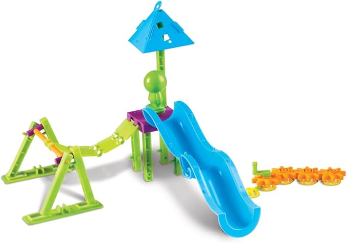 Learning Resources Playground Engineering & Design STEM Set - 104 Pieces, Ages 5+ STEM Toys for Kids, Construction Toys