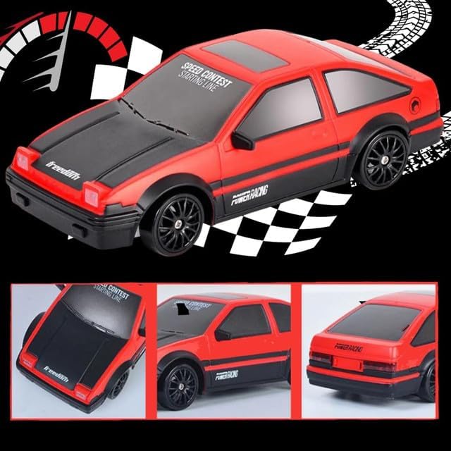 Liberty Imports RC Drift Car 1/24 2.4GHz 4WD Remote Control Sport Racing On-Road Vehicle with LED Light, Batteries and Drift Tires (Style 5)