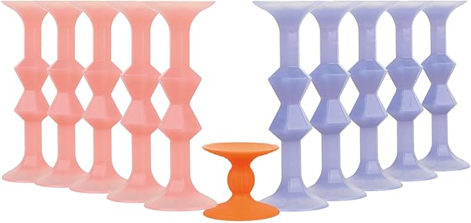 11Pcs Diamond Styled Valentine's Day Silicone Suction Cup Dart Game Pictionary Game for Family Party (Solid Color)