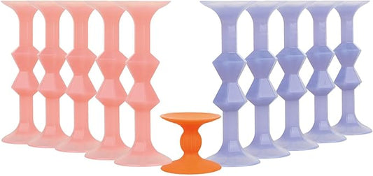 11Pcs Diamond Styled Valentine's Day Silicone Suction Cup Dart Game Pictionary Game for Family Party (Solid Color)