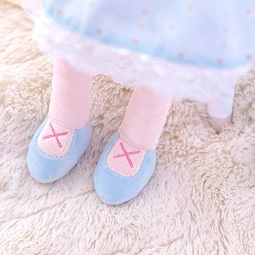 Gloveleya Baby Doll Girl Gifts Cloth Dolls Plush Toy Light Blue 16 Inches with Gift Box