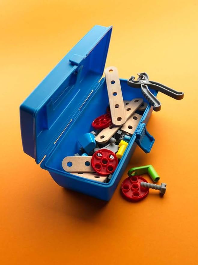 BRIO Builder 34586 - Comprehensive 49 Piece STEM Building Set | Enhanced with Wood and Plastic Pieces | Ideal Learning Toy for Kids Aged 3 and Up | FSC Certified