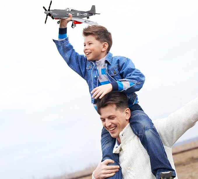 P-51 Fighter Plane Military Fighter Air Force Building Block Set,WW2 Military Airplanes Model,Aircraft Plane Brick Building Set Toy Gifts for Kids and Adults,258PCS