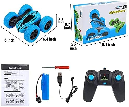 Remote Control Car RC Stunt Car Toy, Double Sided 360°Rotating Tumbling Rechargeable Car, High Speed 2.4Ghz Remote Control Race Car, 4WD Off Road Vehicle, 3D Deformation Car 1:24, Great Gift for Kids