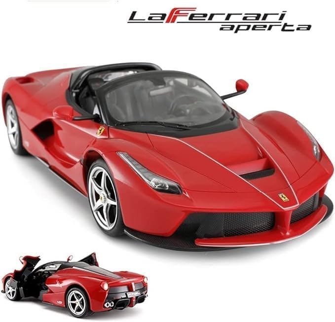 100 CLASSIC Officially Licensed RC Ferrari LaFerrari Remote Control RC Car Series 1:14 Scale Full Function Electric Sport Racing Hobby Toy Car (75800Red, 1:14)