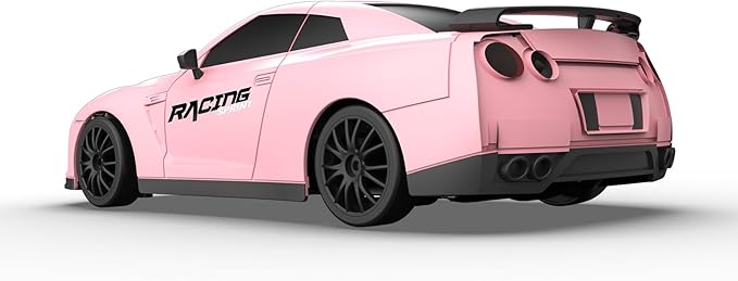 Remote Control Car RC Drift Car 2.4GHz 1:24 Scale 4WD 15KM/H High Speed Model Vehicle with LED Lights Drifting Tire Racing Sport Toy Car for Adults Boys Girls Kids Gift 2Pcs Rechargeable Batteries