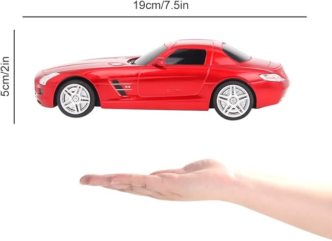 Vinie Remote Control Car for Boys, RC Cars Mercedes Benz SLS, 1:24 Scale Officially Licensed Kids Toys, Drift Car with Cool Led Lights, 4 5 6 7 8 9 10 11 12 Year Old Boy Birthday Gift (Red)