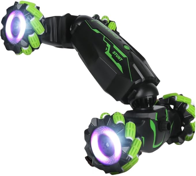 Upgraded Hand Gesture Sensing RC Stunt Car with Lights Music, Spray Fog Gesture RC Car Remote Controll Transformed Car 360° Spins All Terrains Monster Truck for Boys