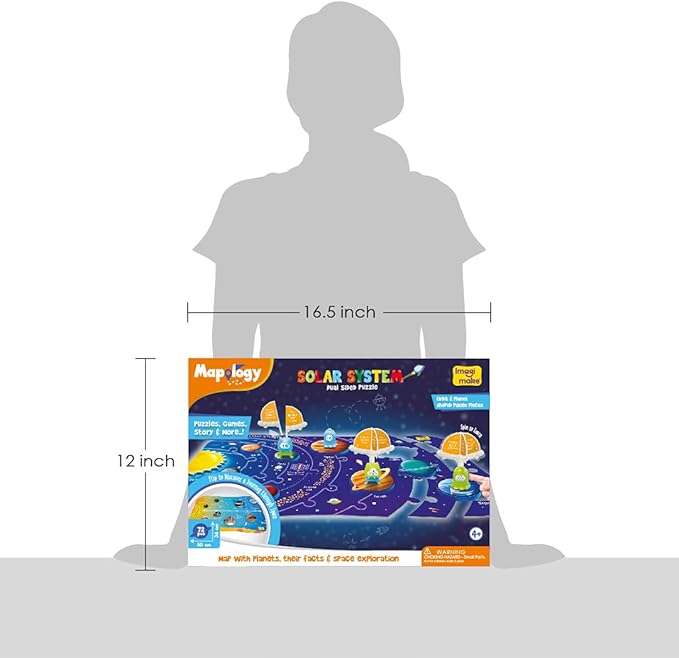 Imagimake Mapology Solar System for Kids | Educational Toys for Kids 5-7 | Space Toys | Puzzles for Kids Ages 4-8 | 6 Year Old Boy Gifts & Girl Gifts