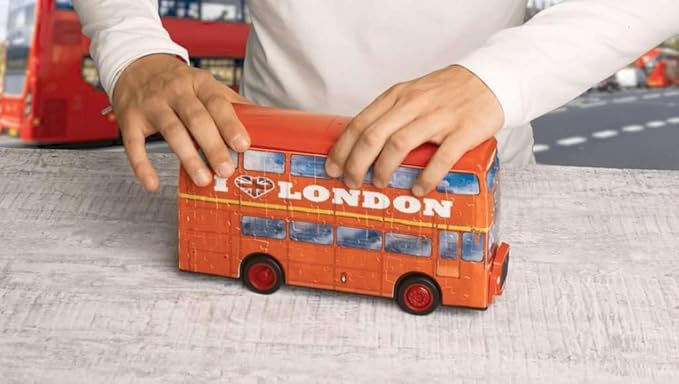 Ravensburger London Bus 216 Piece 3D Jigsaw Puzzle for Kids and Adults - 12534 - Great for Any Birthday, Holiday, or Special Occasion