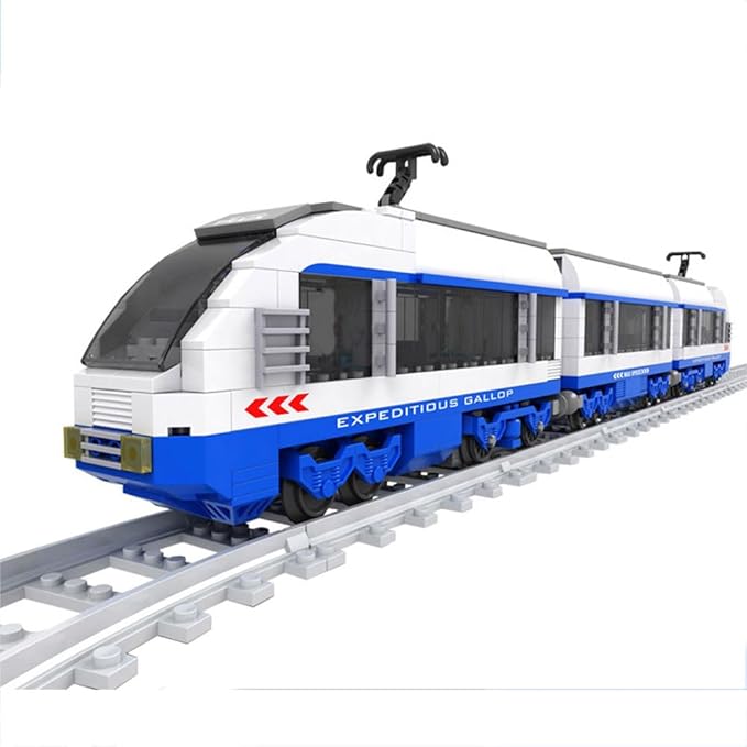 Retro Transportation Train Station Building Blocks Toy City Train Set Steam Cargo Railway Station Model Building Blocks Brick Tracks Rail Kits Carriage Kid Toy 681PCS