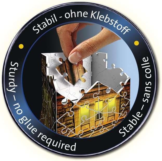 Ravensburger Statue of Liberty Night Edition - 108 Piece 3D Jigsaw Puzzle for Kids and Adults | Precision Fit with Easy Click Technology | Durable Display Piece | Over a Century of Quality