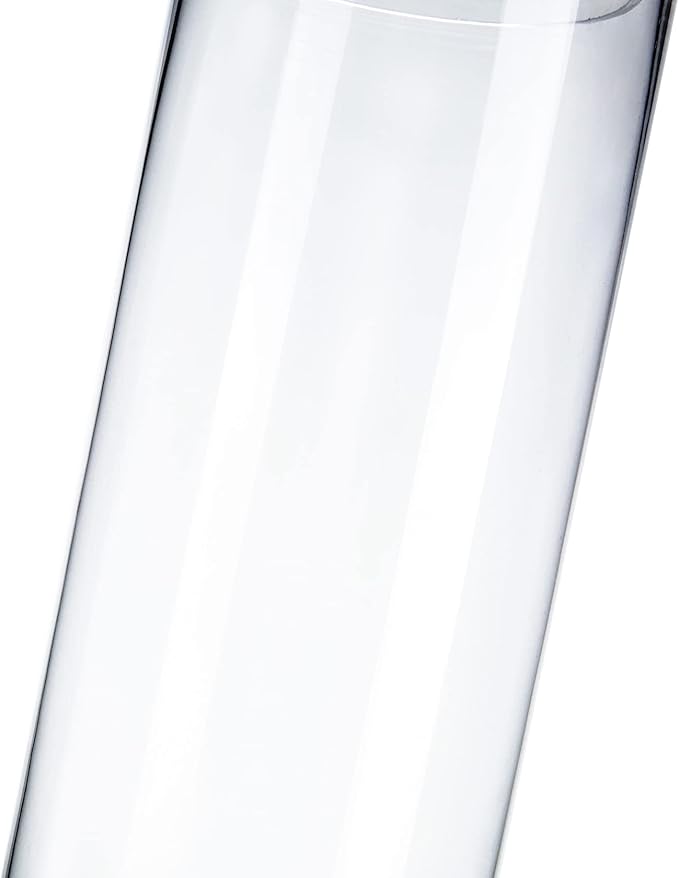 Glass Apothecary Jars, Clear Candy Bowl Dishes Holder Elegant Storage Buffet Display, Decorative Wedding Candy Organizer Canisters (Height: 17" Body: 4")