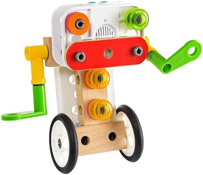 BRIO Builder 34592 - Builder Record and Play Set - 67-Piece Construction Set STEM Toy with Wood and Plastic Pieces and a Sound Recorder for Kids Age 3 and Up