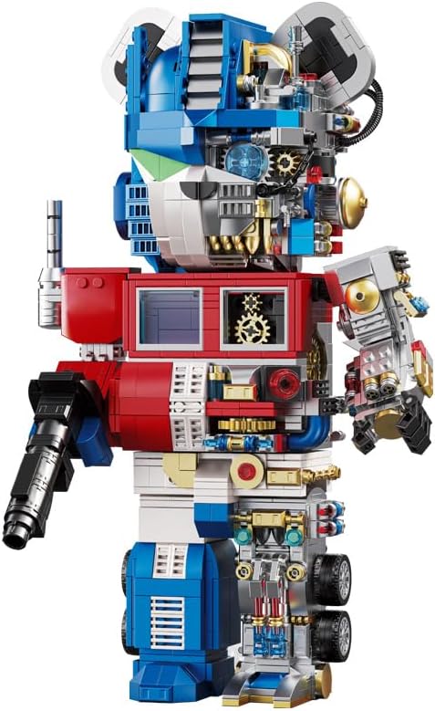 Mechanical Bear Small Particle Building Blocks for Adults & Kids, Compatibility with Lego Puzzle Toy Birthday Gift (QTZ)