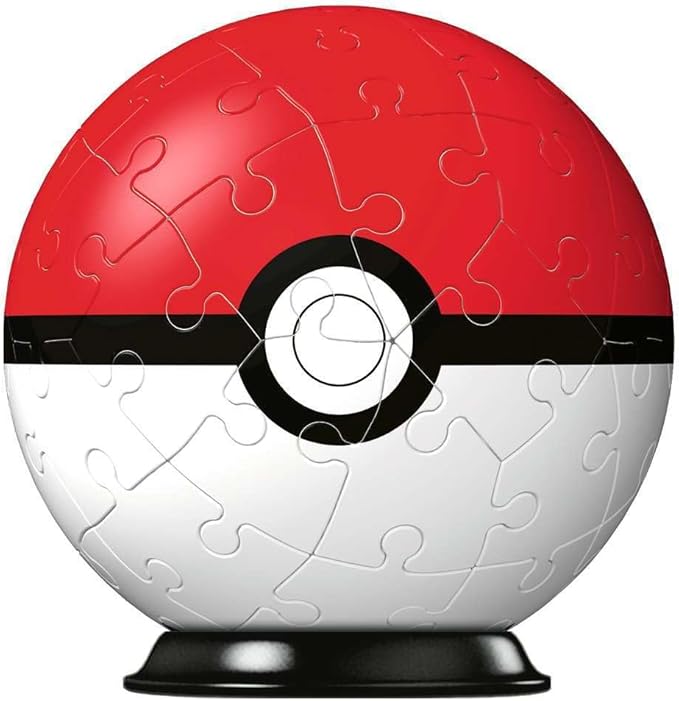 Ravensburger Pokemon Pokeball - 3D Jigsaw Puzzle Ball for Kids Age 6 Years Up - 54 Pieces - No Glue Required, White
