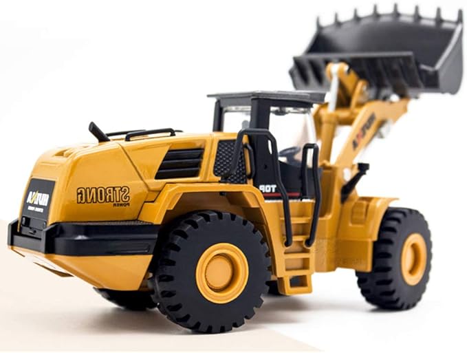 Ailejia 1/50 Scale Diecast Articulated Mechanical Loader Bulldozer Alloy Models Construction Vehicle s Model Engineering Car Toy Mechanical Loader boy Gift (Mechanical Loader)