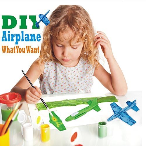 6Pcs Foam Airplanes Glider Outdoor Toy -Glider Planes for Kids - Foam Planes for Kids - Perfect Party Favor or Goodie Bag Toy - Fulfill Your Child's Aviation Dreams