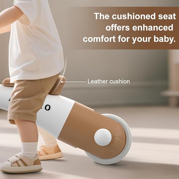 3-Wheel Baby Balance Bike for Toddlers 1-2 Years Old (8-24 Months), Adjustable Seat & Anti-Tip Design, Learning Walker Toy, First Birthday Gift for Boys & Girls