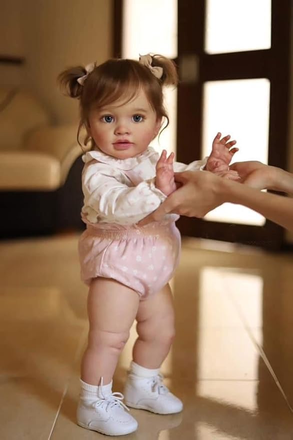 Big Size Reborn Baby Dolls Girl Vinyl 26 inch Reborn Toddler Dolls Real Looking Baby Dolls Lifelike Baby Dolls Realistic Baby Dolls Girl Toddler Reborn Doll for Boys Girls Aged 3+