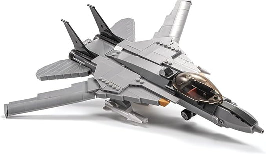 DAHONPA F-14D Fighter Tomcat Military Army Airplane Building Bricks Set with 1 Figure, 404 Pieces Air-Force Build Blocks Toy, Gift for Kid and Adult.