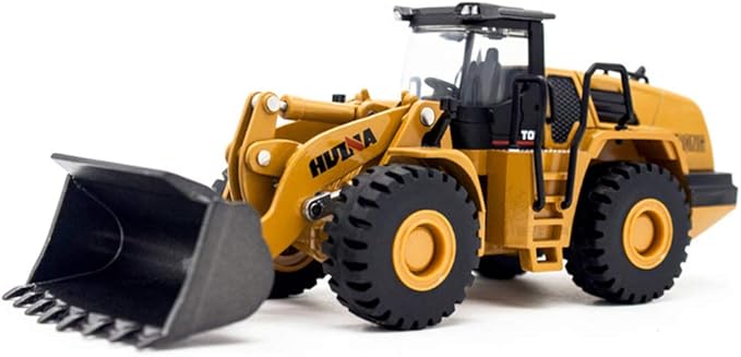 Ailejia 1/50 Scale Diecast Articulated Mechanical Loader Bulldozer Alloy Models Construction Vehicle s Model Engineering Car Toy Mechanical Loader boy Gift (Mechanical Loader)