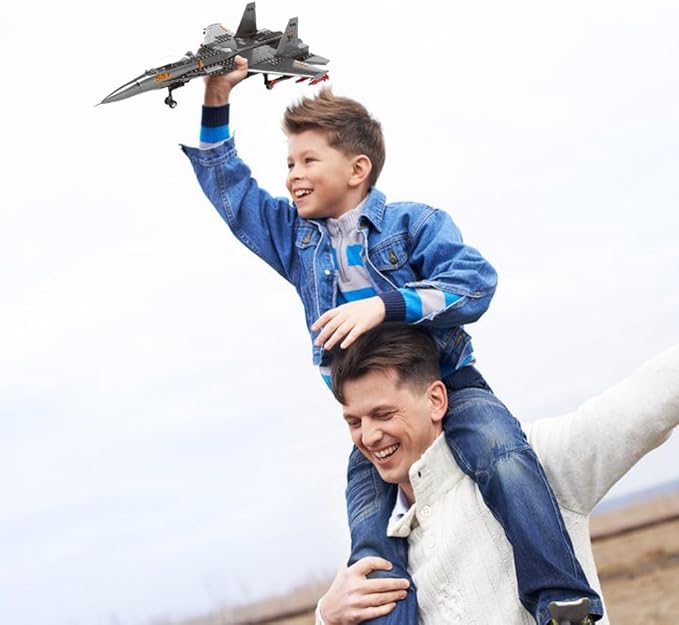 Carrier-Based Aircraft Military Fighter Air Force Building Block Set,WW2 Military Airplanes Model,Aircraft Plane Brick Building Set Toy Gifts for Kids and Adults,285PCS