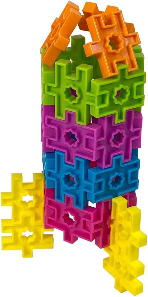 Incredibly Interconnectable Toys KADU DA Out of This World 78 Piece Set - STEM/STEAM Building + Construction Toy, for Open + Imaginative Play