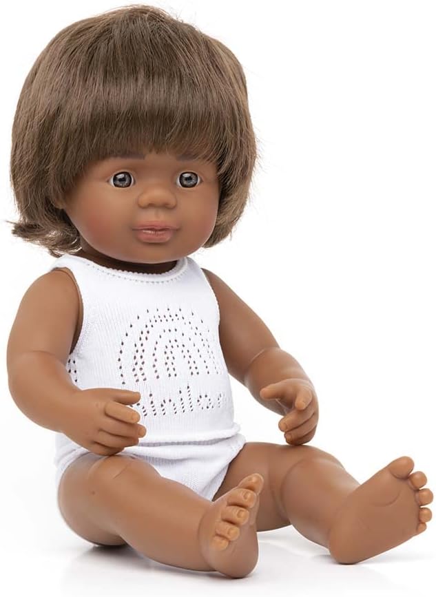 Miniland Doll 15'' Australian Aboriginal Boy (Box) - Made in Spain, Inclusion, Quality, Diversity