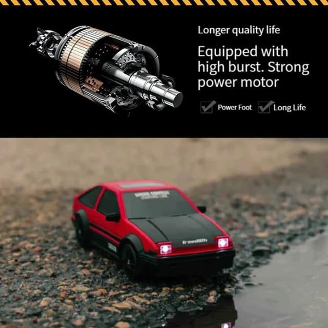 Liberty Imports RC Drift Car 1/24 2.4GHz 4WD Remote Control Sport Racing On-Road Vehicle with LED Light, Batteries and Drift Tires (Style 5)