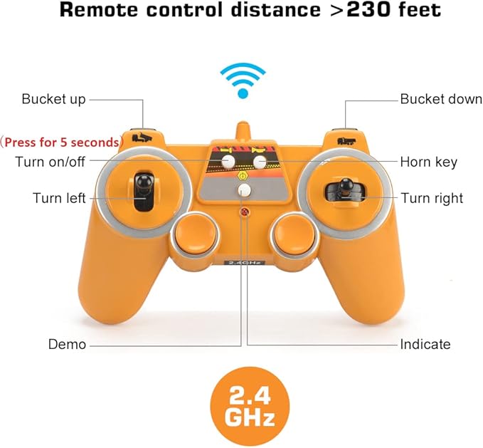 DOUBLE E Volvo RC Dump Truck Toy for Kids, Articulated Hauler, Remote Control Construction Toys Vehicles with Lights, Birthday Gifts Ideas for Boys Age 6 7 8 9 10 Year Old and up