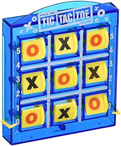 JA-RU Pocket Travel Tic Tac Toe Portable Board Games (6 Packs) | Classic Toys for Car and Airplane Games for Kids. Bulk Birthday Party Favors Plus Sticker 3256-6s