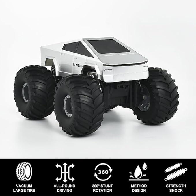 Remote Control Car, 1:16 RC Car, 30+ KPH High-Speed 4WD RC Truck, 2.4 GHz Remote Control Car, All-Terrain Electric Vehicle, Toy for Kids, CTRC003