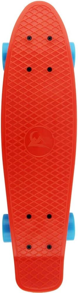 Skateboards Complete 22 Inch Mini Cruiser Retro Skateboard for Kids Boys Youths Beginners