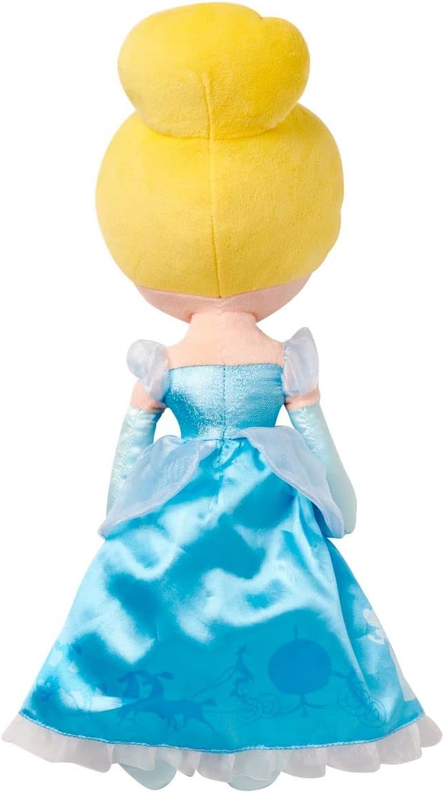 Disney Store Official Princess Plush Doll (Cinderella from Sleeping Beauty) Medium 14 Inches, Princess Dolls with Embroidered Features, Plush Toys, Princess Toys for Girls