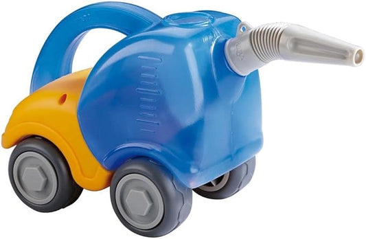HABA Sand Play Tanker Truck & Funnel, Beach Trucks to Use in Sandbox for Toddlers 1-3, Construction Toys and Toddler Beach Toys for 18 Months and Up