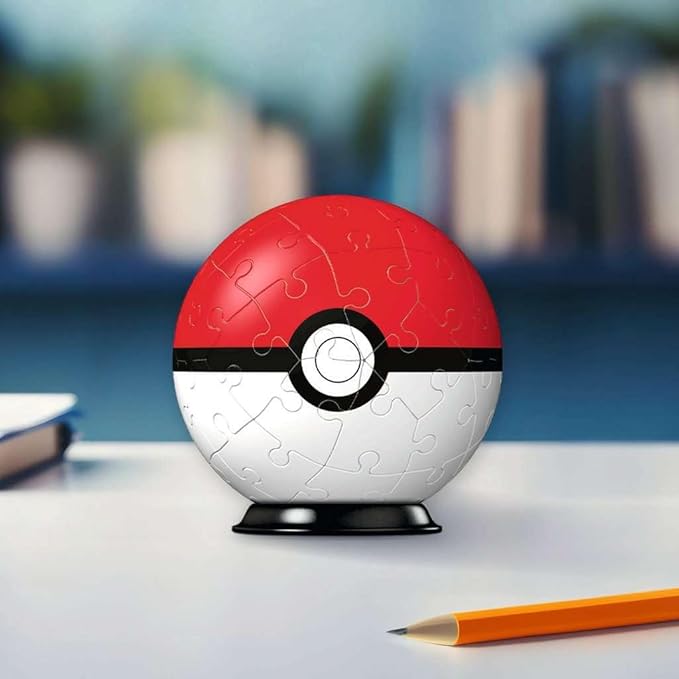 Ravensburger Pokemon Pokeball - 3D Jigsaw Puzzle Ball for Kids Age 6 Years Up - 54 Pieces - No Glue Required, White